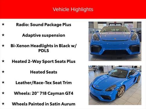 2022 Porsche 718 Cayman GT4