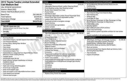 Black 2012 Toyota Tundra Grade