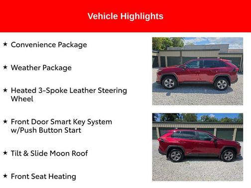 Ruby Flare Pearl 2024 Toyota RAV4 Hybrid XLE