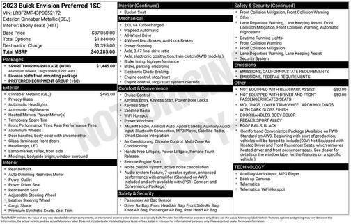 2023 Buick Envision Preferred AWD