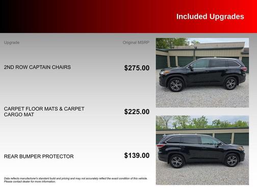 Midnight Black Metallic 2016 Toyota Highlander XLE