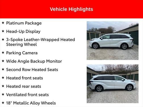 2022 Toyota Sienna Platinum 7 Passenger