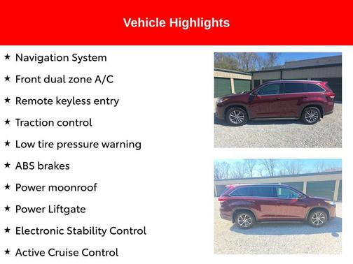 Ooh La La Rouge Mica 2017 Toyota Highlander XLE