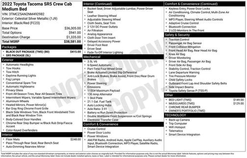 2022 Toyota Tacoma SR5
