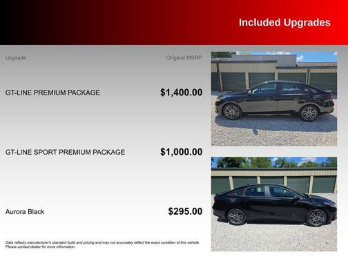 Aurora Black 2024 Kia Forte GT-Line