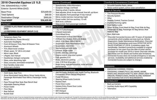 2018 Chevrolet Equinox LS
