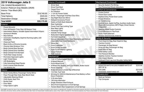 2019 Volkswagen Jetta 1.4T S