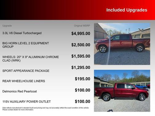 Delmonico Red Pearlcoat 2020 RAM 1500 Big Horn/Lone Star