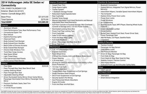 2014 Volkswagen Jetta Auto SE w/Connectivity