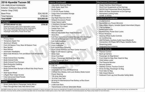 2016 Hyundai TUCSON SE