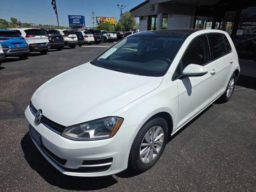 Pure White 2015 Volkswagen Golf Auto TSI S w/Sunroof