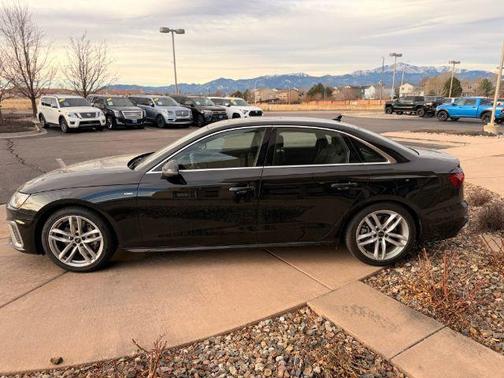Black Metallic 2024 Audi A4 45 S line Premium Plus