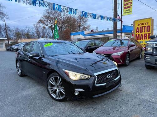 Black Obsidian 2018 INFINITI Q50 3.0t Sport