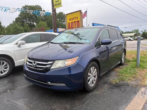 Blue 2014 Honda Odyssey EX-L