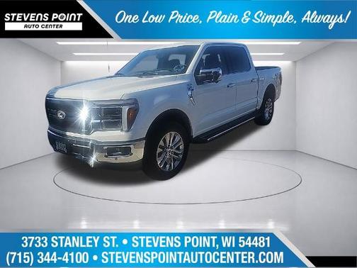 STAR WHITE METALLIC TRICOAT 2025 Ford F-150 LARIAT Truck