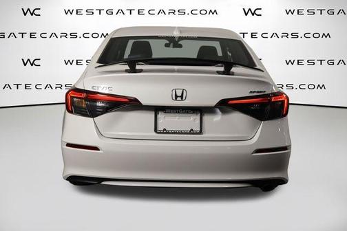Platinum White Pearl 2025 Honda Civic Sport