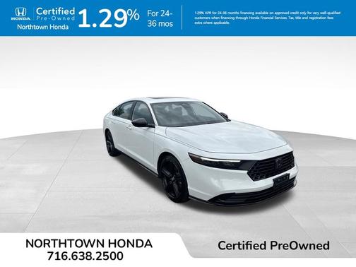 Platinum White Pearl 2024 Honda Accord Hybrid
