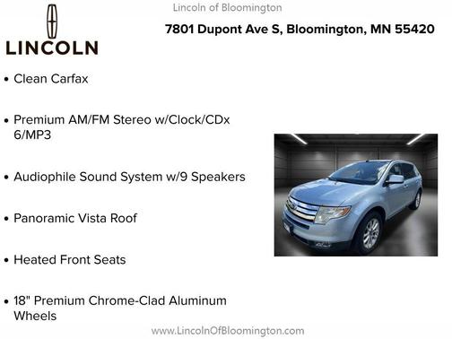 Light Ice Blue Metallic 2008 Ford Edge Limited