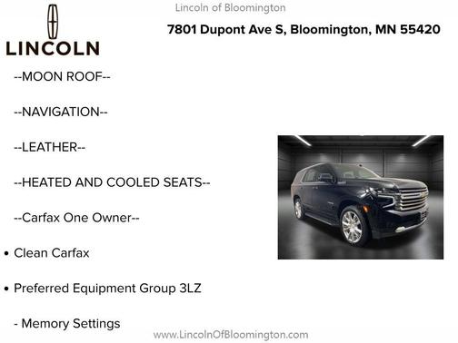 2024 Chevrolet Tahoe 4WD High Country