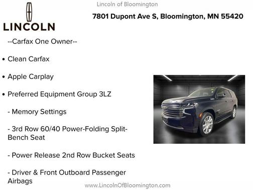 2024 Chevrolet Tahoe 4WD High Country