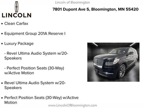INFINITE BLACK 2021 Lincoln Navigator Reserve