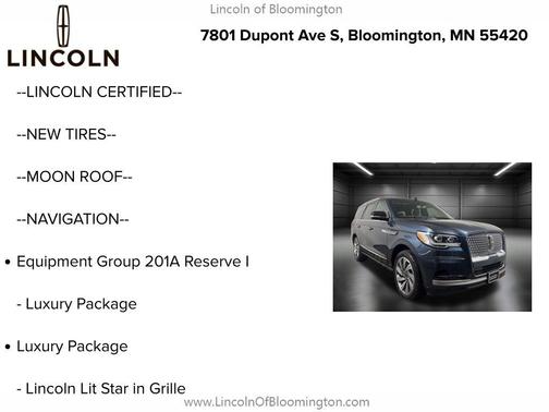 2022 Lincoln Navigator Reserve