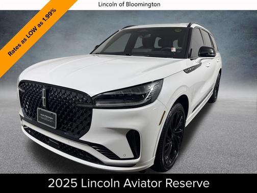PRISTINE WHITE MET 3C 2025 Lincoln Aviator Reserve AWD