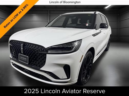 PRISTINE WHITE MET 3C 2025 Lincoln Aviator Reserve AWD