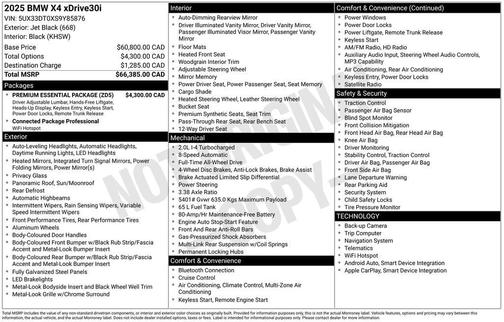 2025 BMW X4 xDrive30i