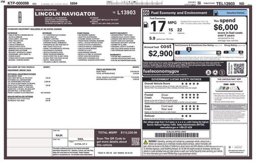 GRAY MIST METALLIC TRI-COAT 2026 Lincoln Navigator Reserve