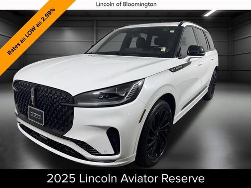 PRISTINE WHITE MET 3C 2025 Lincoln Aviator Reserve AWD