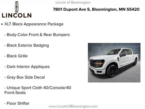Space White Metallic 2025 Ford F-150 XLT