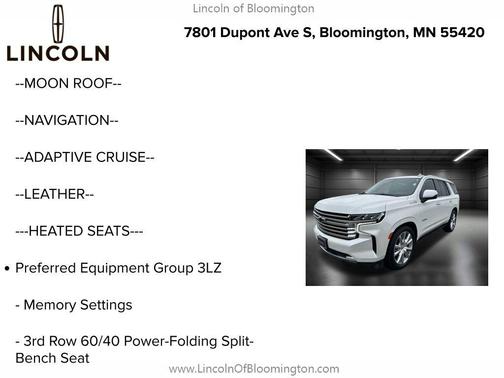 2021 Chevrolet Tahoe 4WD High Country