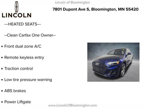 Navarra Blue Metallic 2025 Audi Q5 45 S line Premium