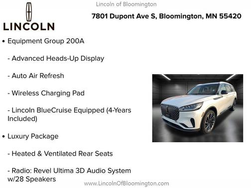2025 Lincoln Aviator Reserve AWD