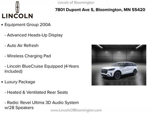 2025 Lincoln Aviator Reserve AWD