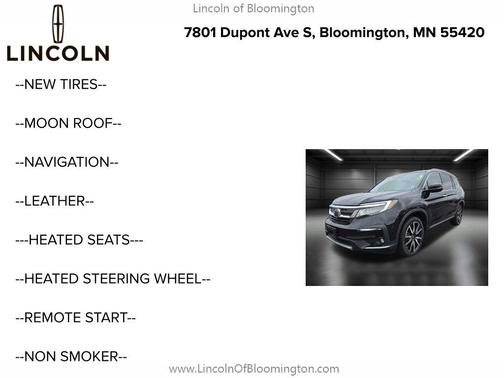 2020 Honda Pilot Touring 8-Passenger