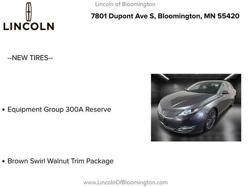 2016 Lincoln MKZ Base