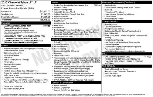 2017 Chevrolet Tahoe LT