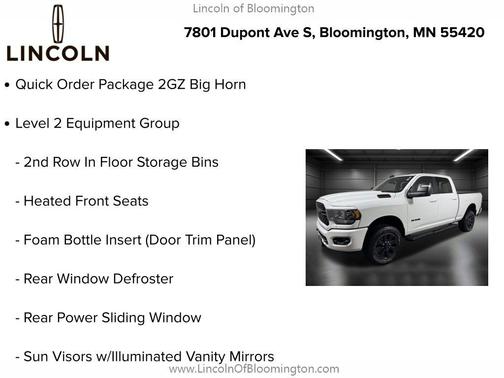 2024 RAM 2500 Big Horn Crew Cab 4x4 6'4' Box