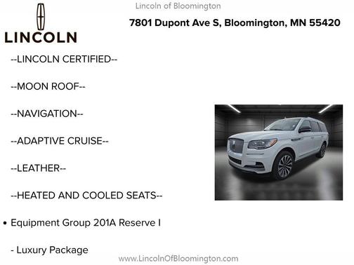 2023 Lincoln Navigator Reserve