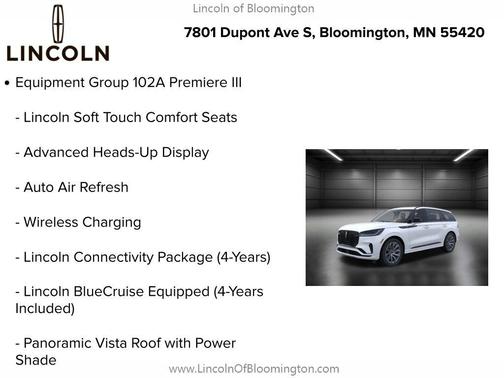 2026 Lincoln Aviator Premiere