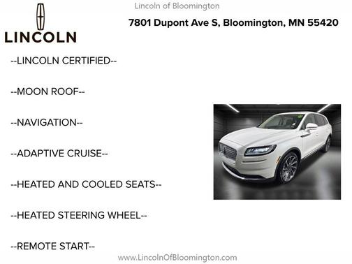 2023 Lincoln Nautilus Reserve