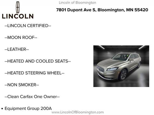 2023 Lincoln Nautilus Reserve