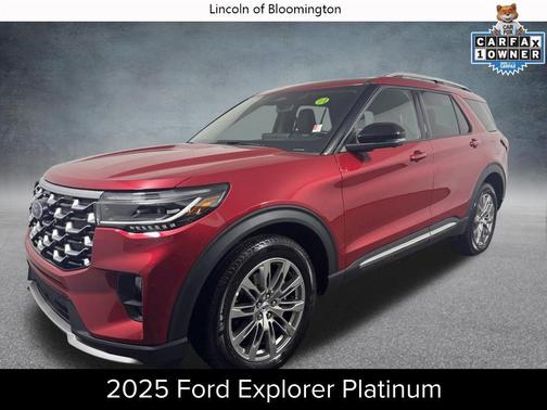 Rapid Red Metallic Tinted Clearcoat 2025 Ford Explorer Platinum