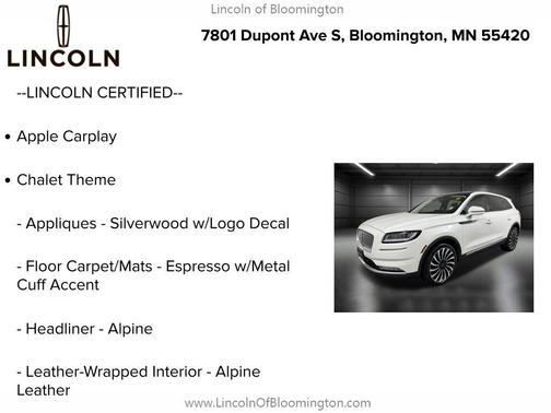 2021 Lincoln Nautilus Black Label