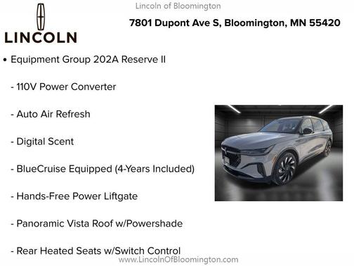 2026 Lincoln Nautilus Reserve