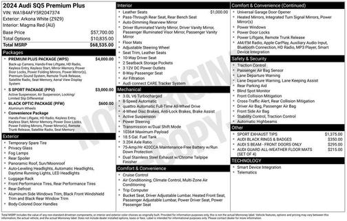 2024 Audi SQ5 3.0T Premium Plus