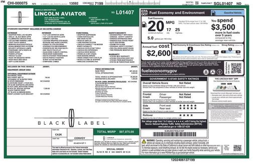 2025 Lincoln Aviator Black Label AWD