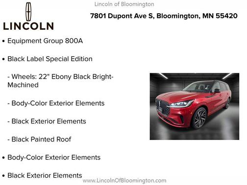 2025 Lincoln Aviator Black Label AWD